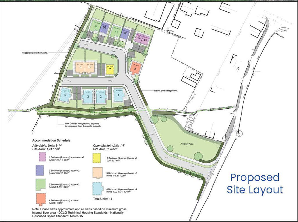 Lot: 87 - LARGE DEVELOPMENT SITE WITH PLANNING FOR FOURTEEN DWELLINGS -